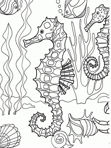 Indie especially loves coloring in images, so it seemed obvious to make her some new pictures to keep her occupied and help her relax. Sea Life Coloring Pages - Coloring Home
