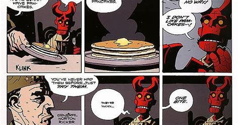 Hellboy Pancakes Comicbooks
