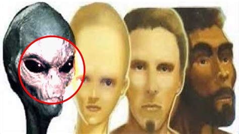 An Alien Head Is Shown Next To Two Mens Heads