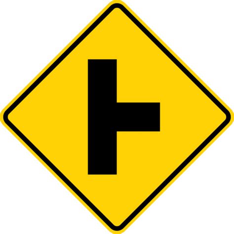 W2 2 Intersection Warning Sign Municipal Supply And Sign Co