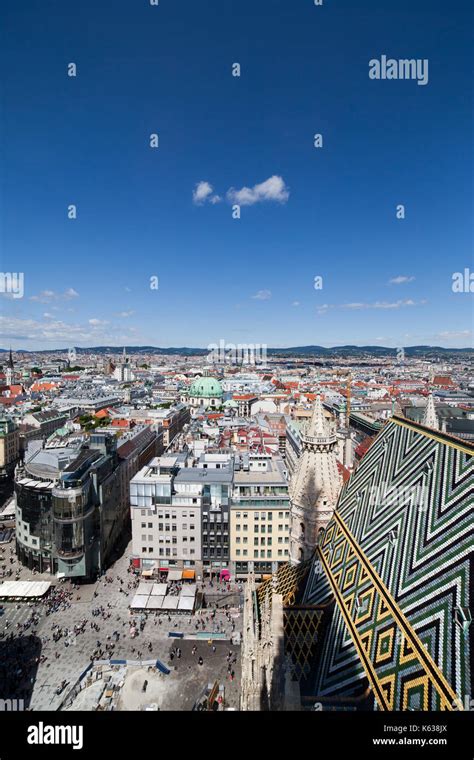 City Of Vienna From Above In Austria Capital City Cityscape With