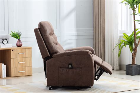 Power Lift Chair Recliner With Heat And Massage In Brown Life Smart