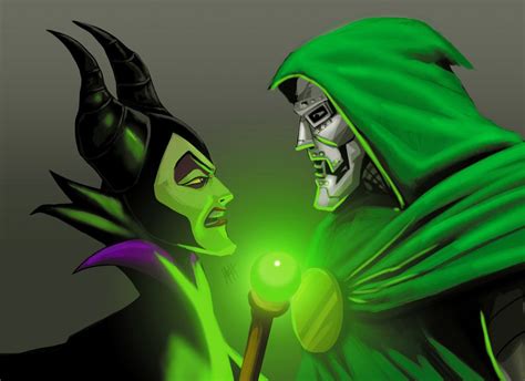 Maleficent Vs Dr Doom By Larhsrebirth Disney Crossovers Disney