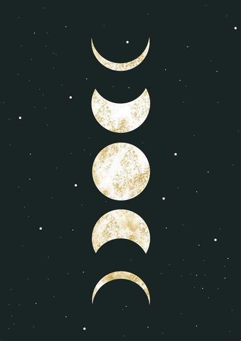 Moon Phases Art Lunar Cycle Tattoo And Dream Art