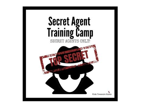 Secret Agent Training Camp Detective Training Spy Birthday Etsy