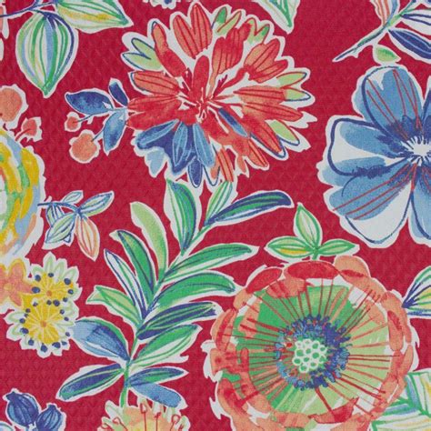 Sloan Berry Floral Print Upholstery And Drapery Fabric