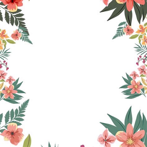 Download Border Png Picture Floral Border For Word Documents