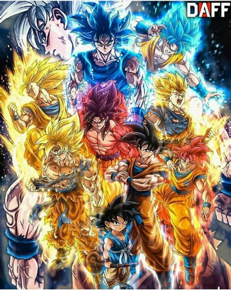 All Transformations Goku Tranformations Hd Phone Wallpaper Peakpx