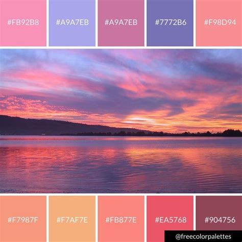 Creative Home Design Delightful Bold Sunset Color Palette Great For
