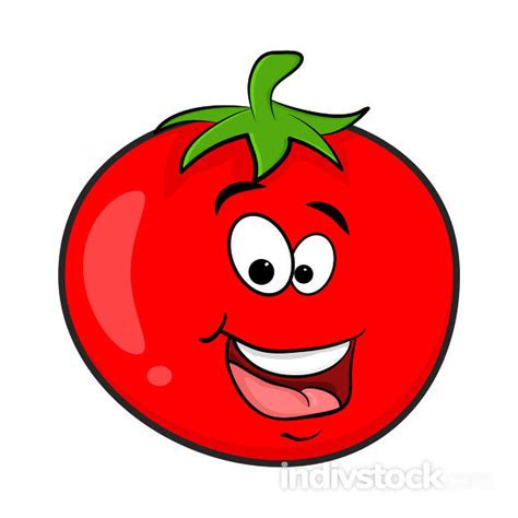 Funny Tomato Character Indivstock