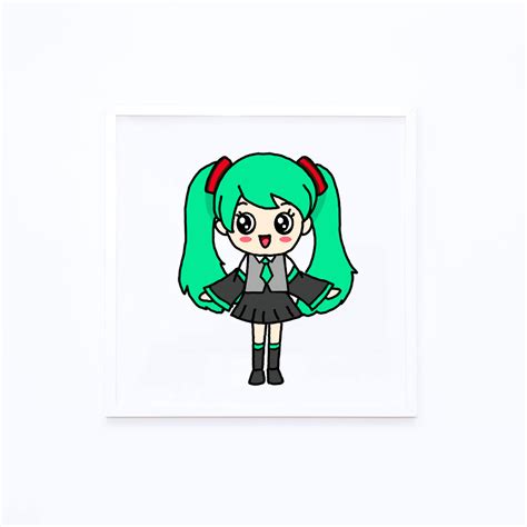 How To Draw Hatsune Miku Step By Step Easy Drawing Guides Drawing