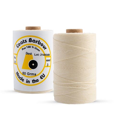 Coats Barbour 100 Pure Linen Thread 253 Waxed 50g Bookbinding