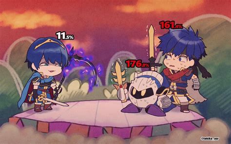 Ike Marth And Meta Knight Fire Emblem And More Drawn By Asari