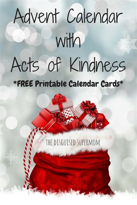 Christmas Countdown Activity Pack With Acts Of Kindness The Disguised