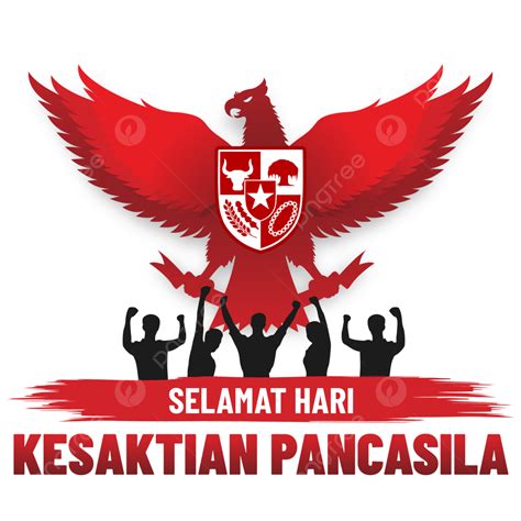 Kesaktian Pancasila Vector Hd Images Kesaktian Pancasila Design With Red Garuda Indonesia