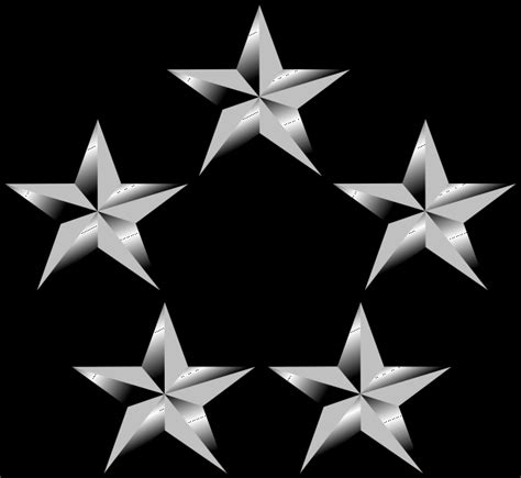 5 Stars Five Star Generals And Admirals Of The United States Us