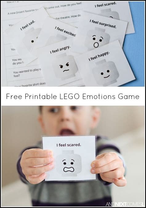 Free Printable Lego Emotions Inference Game For Kids From And Next