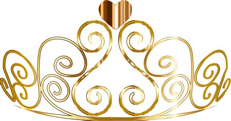 Golden Princess Crown PNG File PNG Mart