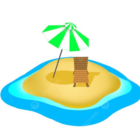 Island Style Clipart Transparent Background Summer Style Island