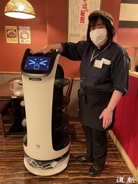 Cat Robot Serving Dishes At Hokkaido Noodle Restaurant