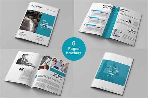 6 Pages Brochure | Creative InDesign Templates ~ Creative Market