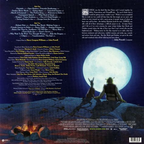 Gregson Williams Harryjohn Powell Shrek Soundtrack Vinyl Lp