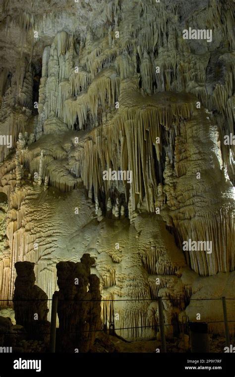 Stalactites Are Seen Hanging In The Upper Cave Of The Jeita Grotto