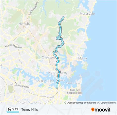271 Route Schedules Stops And Maps Terrey Hills Updated