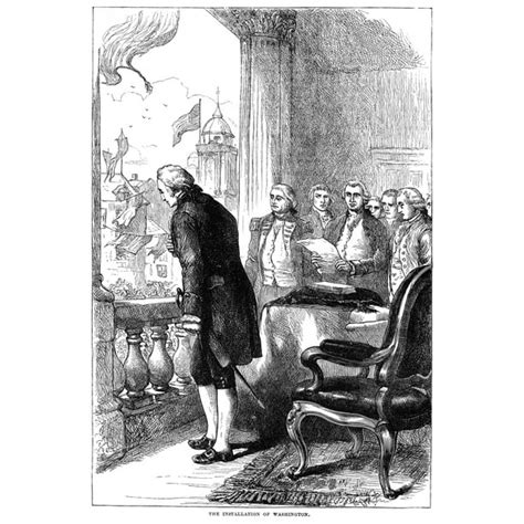 Washington Inauguration 1789 George Washington Bowing To The Crowd