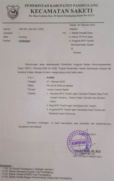 Contoh surat undangan rapat musyawarah desa. Contoh Surat Undangan Bpd - Pigura