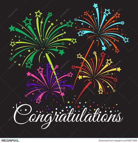 Congratulations Background Fireworks