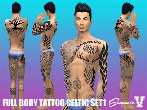 Tribal Tattoos Cc Mods Sims 4 Tribal Tattoos Design