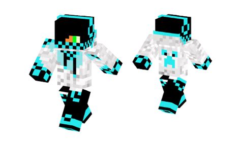 Light Blue Creeper Dj Skin Minecraft Skins