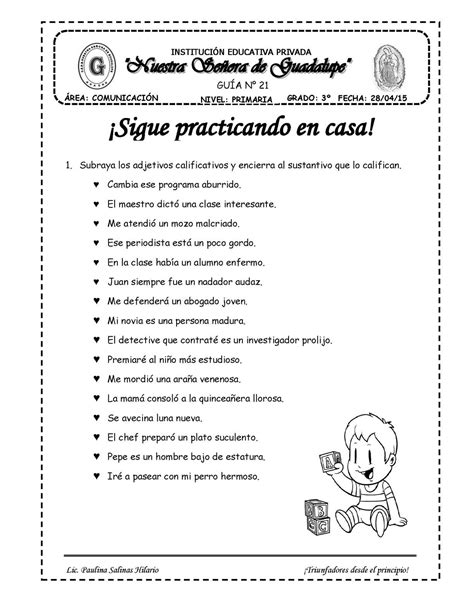 Calaméo Tarea De Adjetivos