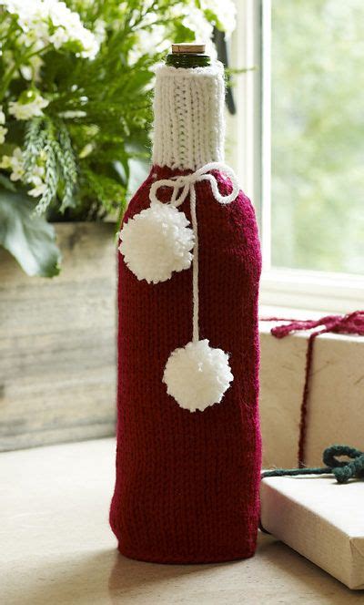T Presentation Knitting Patterns Bottle Cozies Christmas Knitting Christmas Knitting Patterns