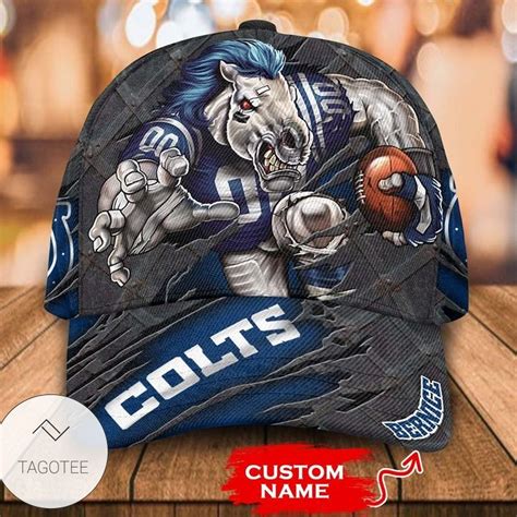 Personalized Nfl Indianapolis Colts 3d Mascot Hat Cap Tagotee