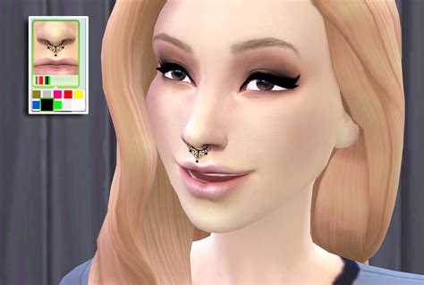 My Sims 4 Blog Ts3 To Ts4 Septum Ring By Pickypikachu