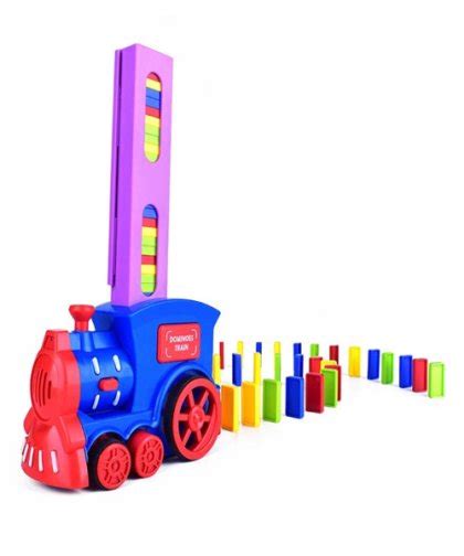 Kids Domino Train Set Bricks Building Stacking Toy Pakistan