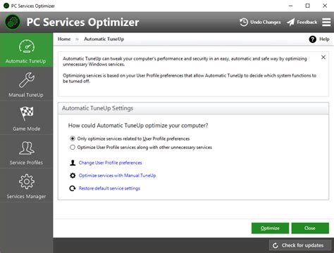 Download Pc Services Optimizer System Manager And Tweak For Pc