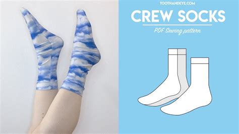 how to make crew socks with downloadable sewing pattern beginner friendly youtube
