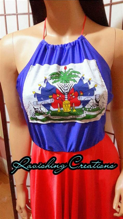 haitian flag dress flag day outfit carnival dress party dress