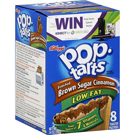 kellogg s® pop tarts® low fat frosted brown sugar cinnamon toaster pastries 8 ct box shop
