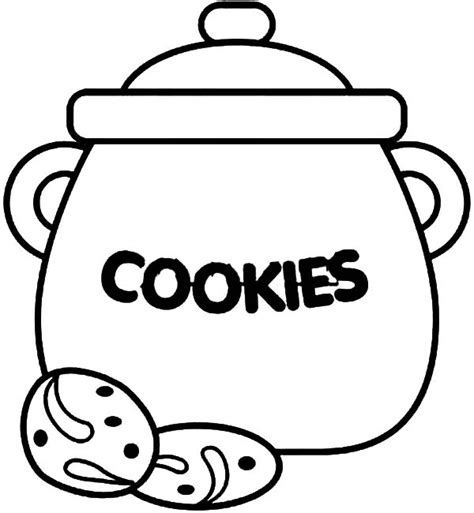 Free Printable Cookie Jar Coloring Page Alexisoibrock
