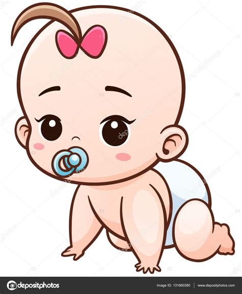 Personagem Dos Desenhos Animados Do Bebê Vetores De Stock De