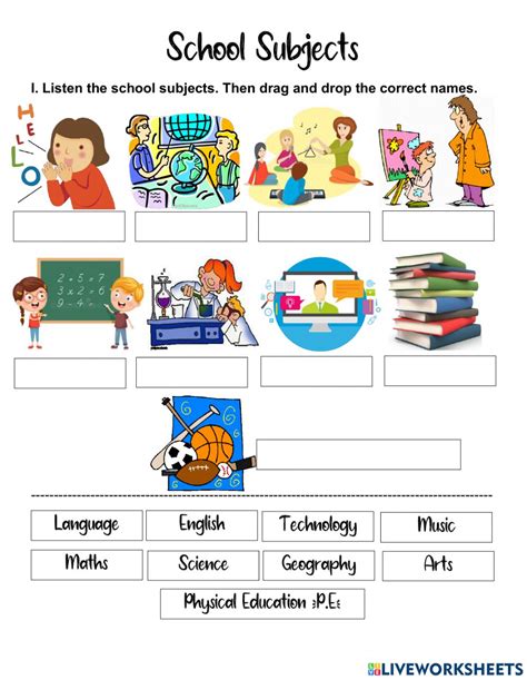 School Subjects Online Exercise For 2nd Grade Quizalize