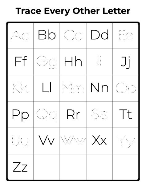 Printable Alphabet Chart Lowercase Letters