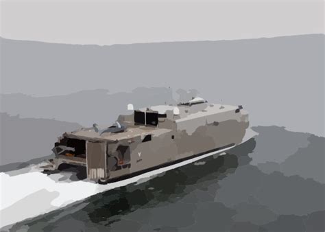 High Speed Vessel Two Hsv 2 Swift Glides Through The Waters Of The