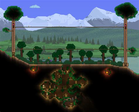 Living Wood House And Arena Rterraria