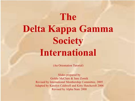 Ppt The Delta Kappa Gamma Society International Powerpoint