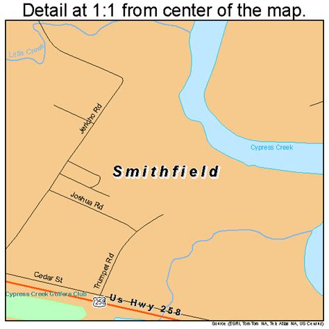 Smithfield Virginia Street Map 5173200
